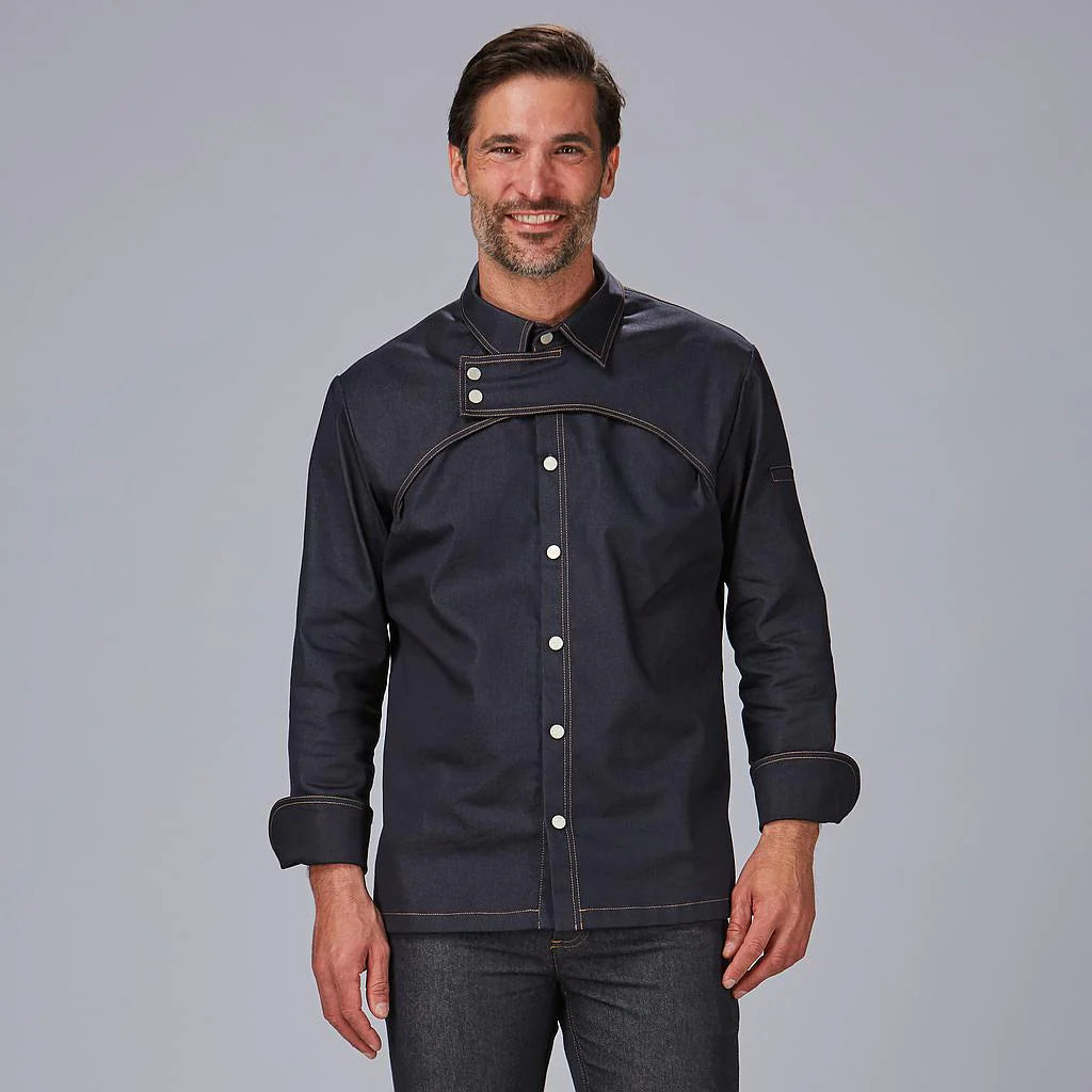 930032-831 - CHAQUETA COCINA HOMBRE PRIETO