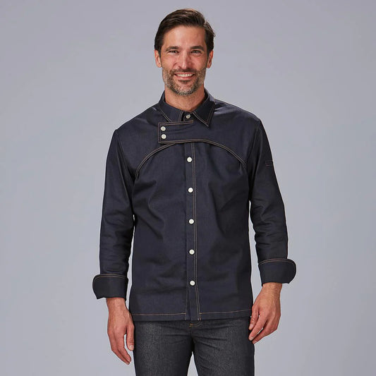 930032-831 - CHAQUETA COCINA HOMBRE PRIETO