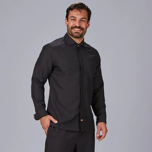 930035-001 - CHAQUETA COCINA HOMBRE C/ITALIANO TOMMASO NEGRO