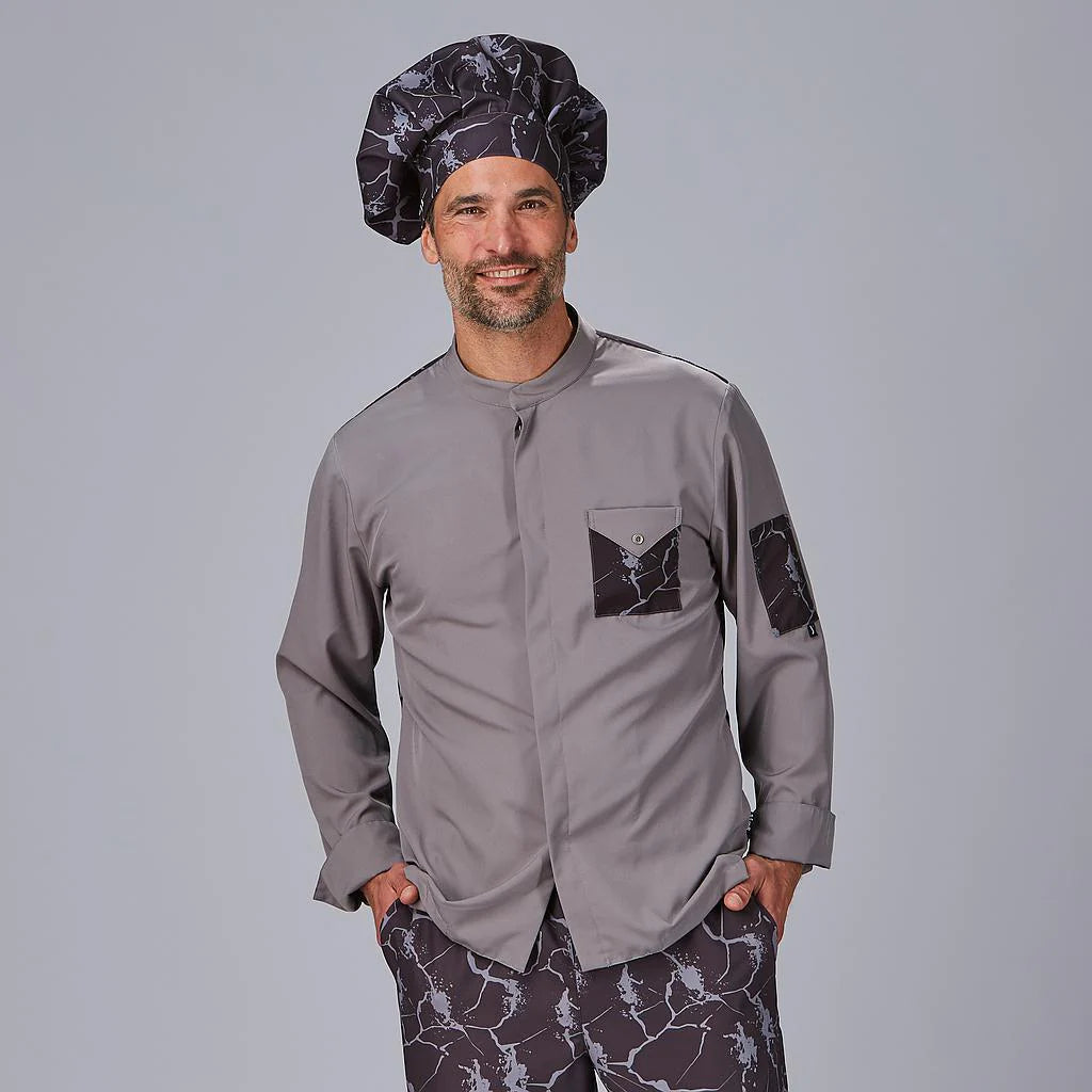 930039-109 - CHAQUETA COCINA UNISEX COMBI CANALE RAYO