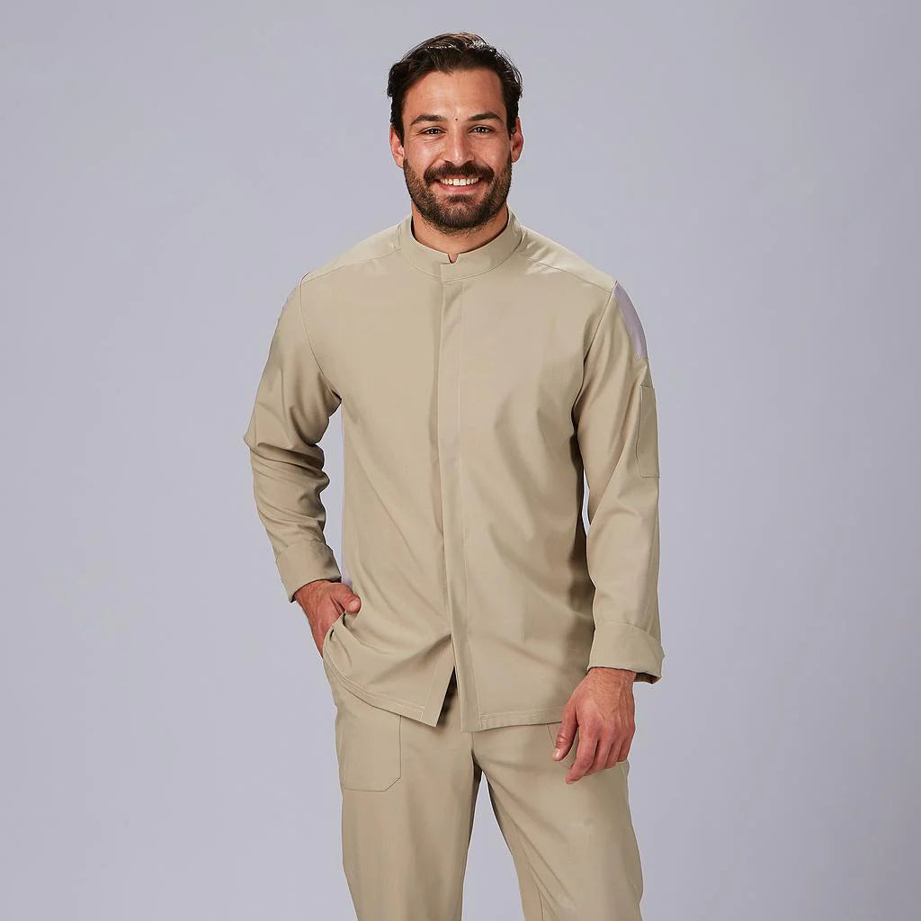 930041-142 - CHAQUETA COCINA UNISEX COMBI CANALE SOL ARENA