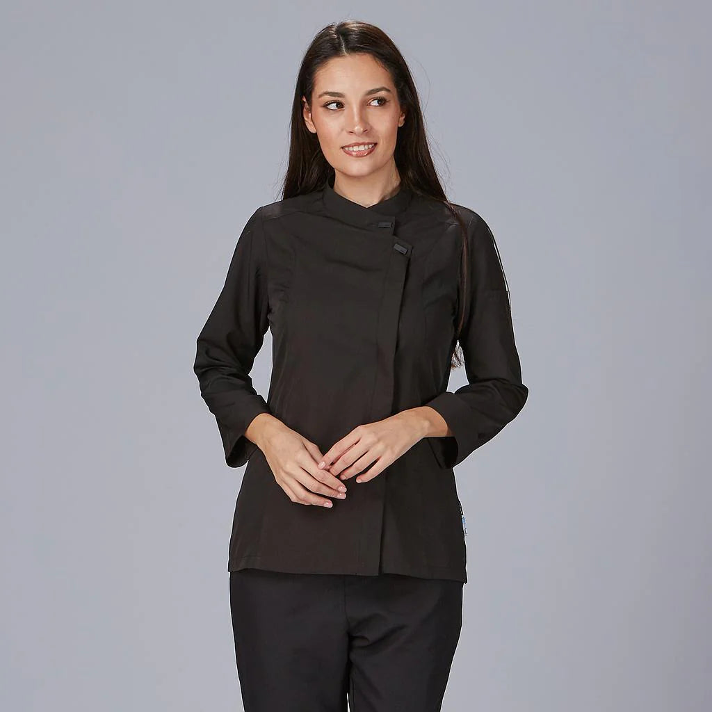 930047-001 - CHAQUETA COCINA MUJER TEJADA NEGRO
