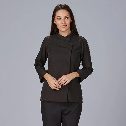 930047-001 - CHAQUETA COCINA MUJER TEJADA NEGRO