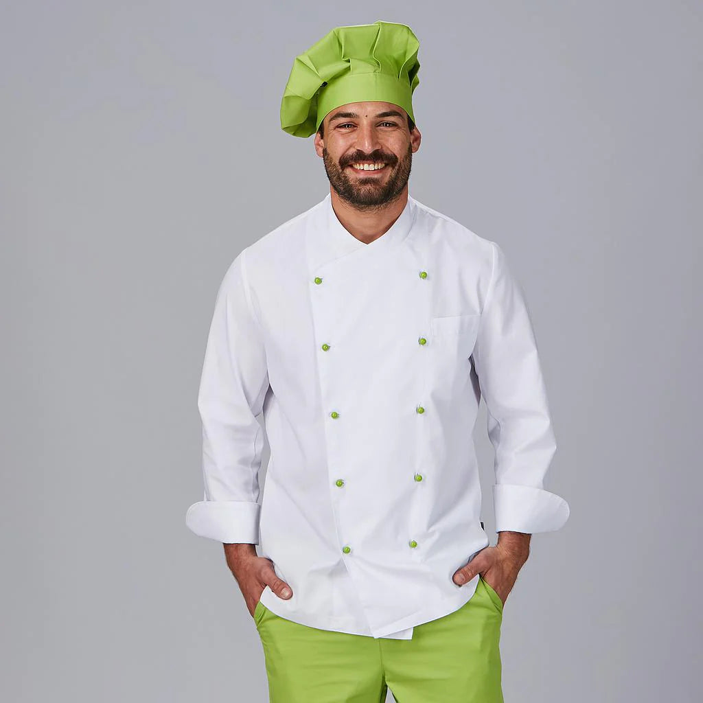 930400-101 - CHAQUETA HOMBRE COCINA NIZA SIN BOTONES (PEDIR APARTE REF 3111) BLANCO