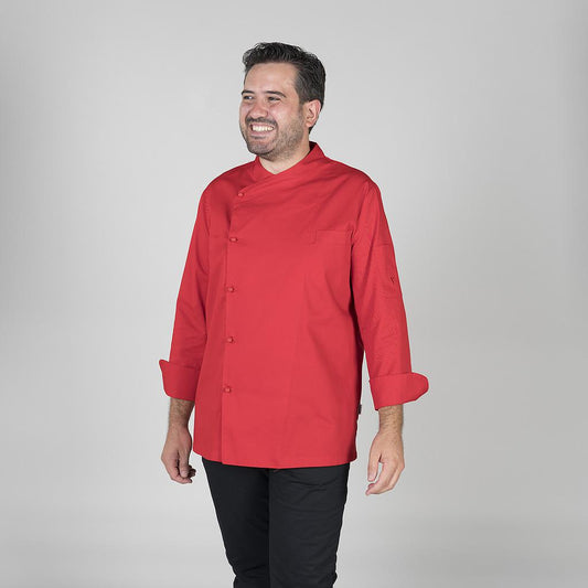 930700-105 - CHAQUETA COCINA UNISEX TERAMO ROJO