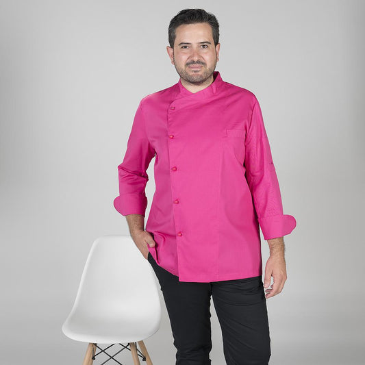 930700-125 - CHAQUETA COCINA UNISEX TERAMO FUCSIA