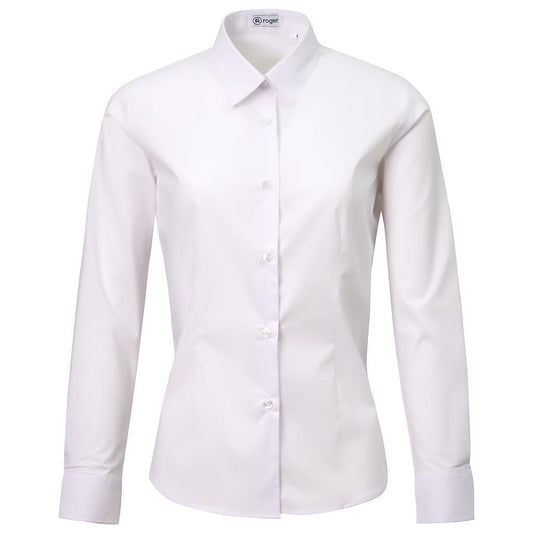 931138-13 - CAMISA MUJER CUELLO CAMISERO MANGA LARGA ALAMEDA BLANCO