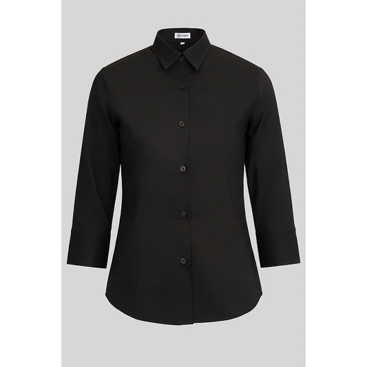 932138-07 - CAMISA MUJER CUELLO CAMISERO MANGA 3/4 ALAMEDA NEGRO
