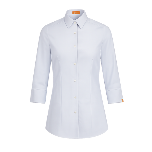 932138-13 - CAMISA MUJER CUELLO CAMISERO MANGA 3/4 ALAMEDA BLANCO