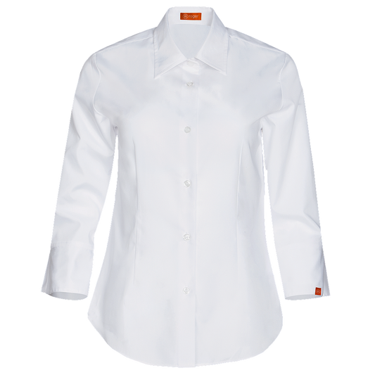 932139-13 - CAMISA MUJER CUELLO CAMISERO MANGA 3/4 MILAN BLANCO