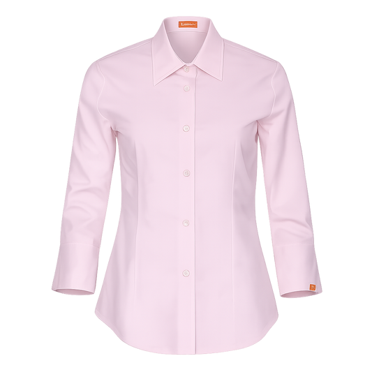 932139-38 - CAMISA MUJER CUELLO CAMISERO MANGA 3/4 MILAN ROSA