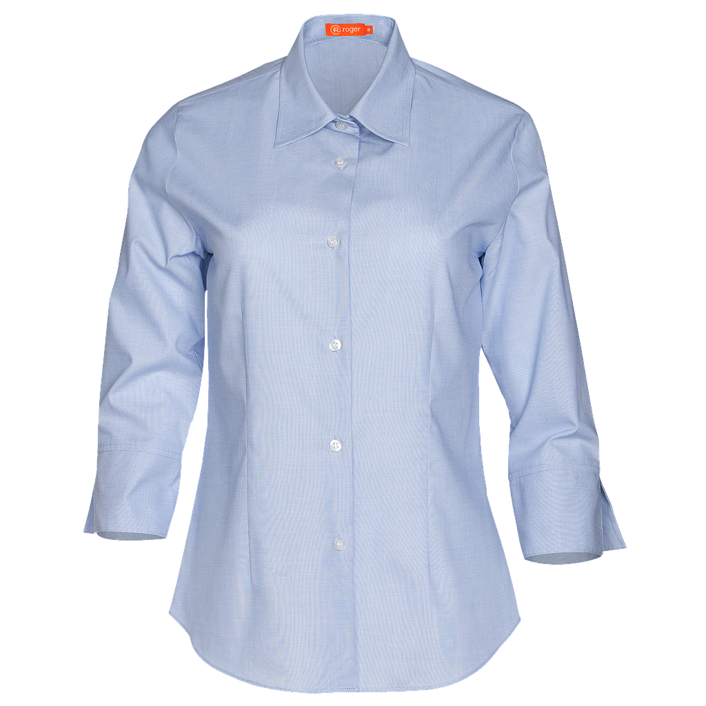 932148-19 - CAMISA MUJER CUELLO CAMISERO MANGA 3/4 BREEZE