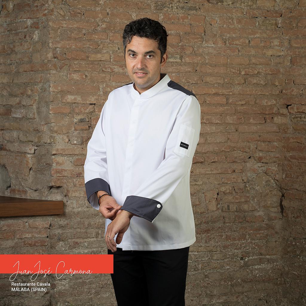 933600-101 - CHAQUETA COCINA HOMBRE HELIOS BLANCO