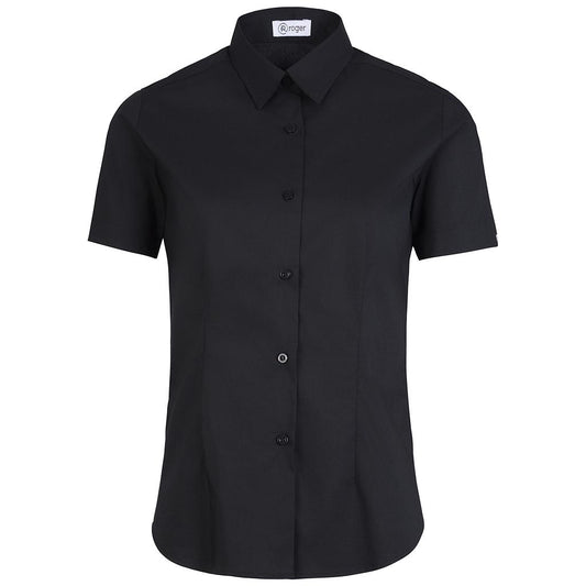 937138-07 - CAMISA MUJER CUELLO CAMISERO MANGA CORTA ALAMEDA NEGRO