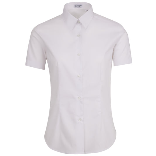 937138-13 - CAMISA MUJER CUELLO CAMISERO MANGA CORTA ALAMEDA BLANCO
