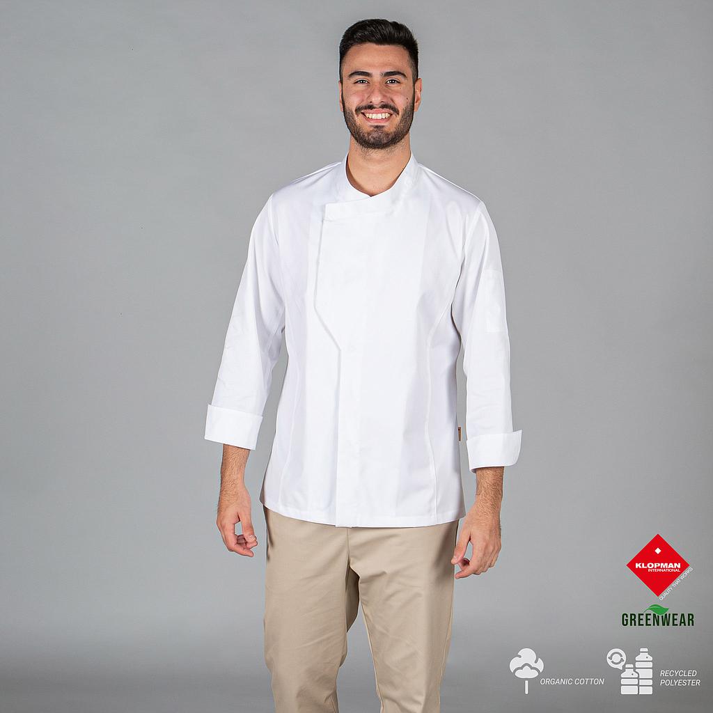 942400-101 - CHAQUETA COCINA UNISEX HARO TEJIDO RECICLADO Y ORGANICO KLOPMAN