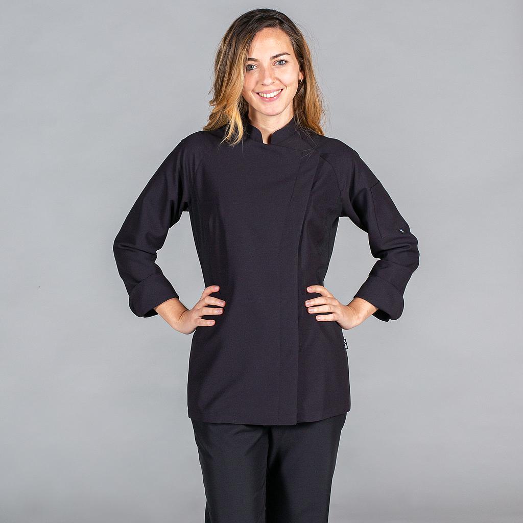 942800-001 - CHAQUETA COCINA MUJER IZA NEGRO