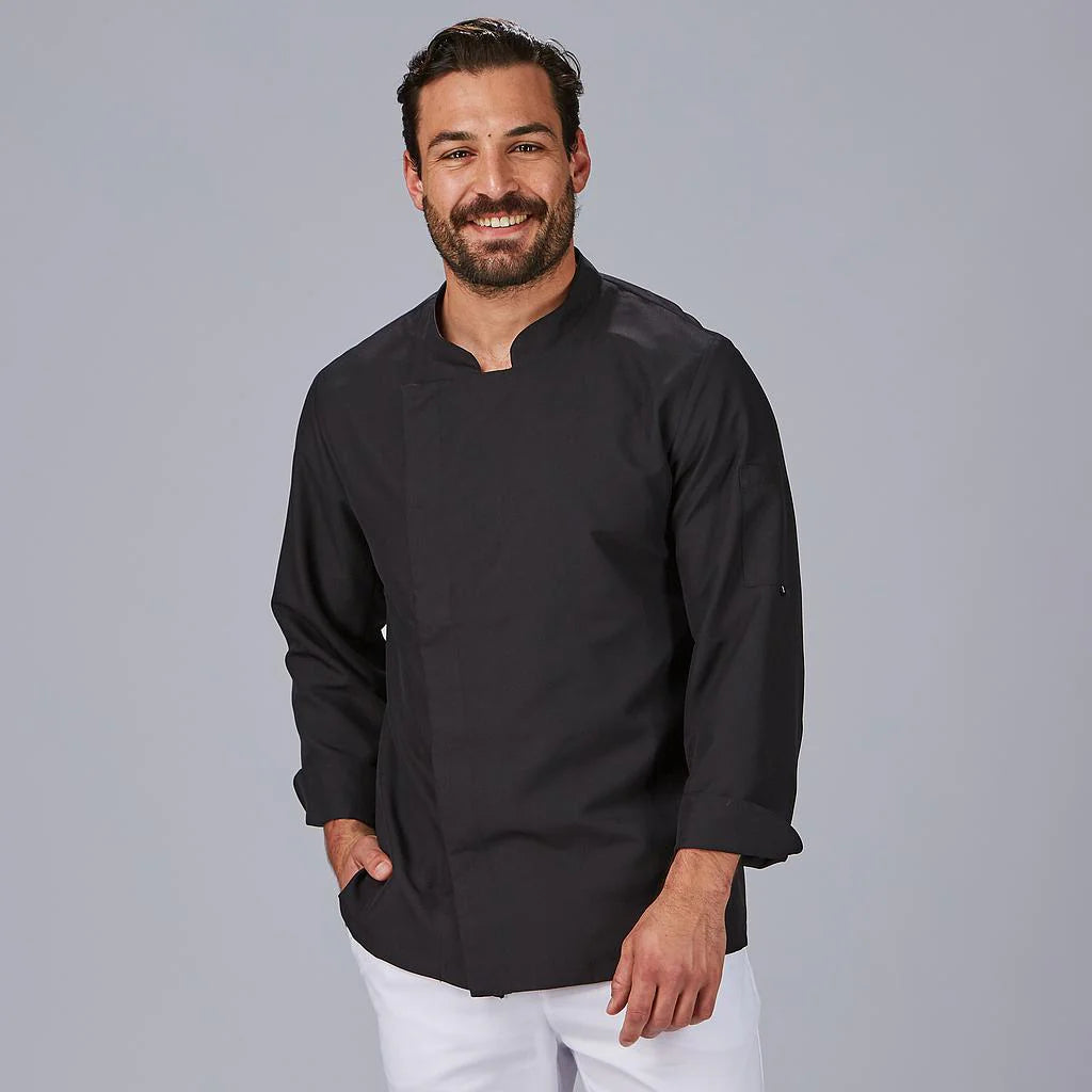 943200-001 - CHAQUETA COCINA UNISEX MEJIA NEGRO