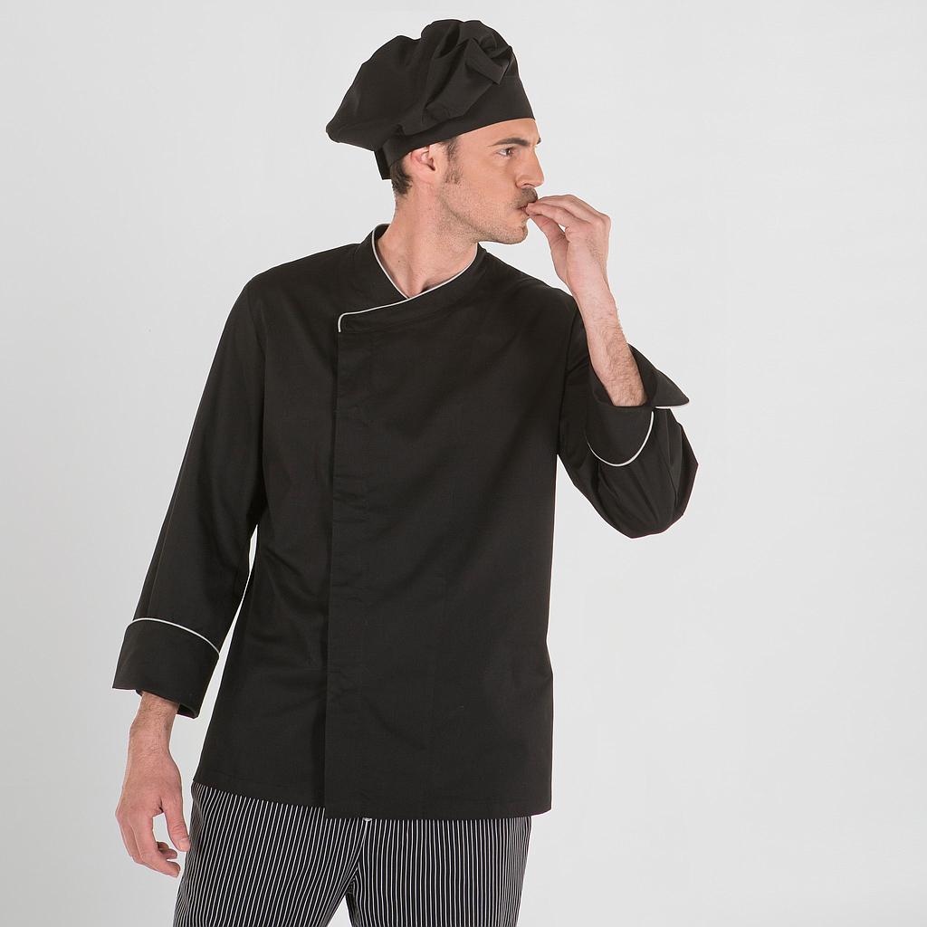 944600-001 - CHAQUETA COCINA HOMBRE ABAD NEGRO