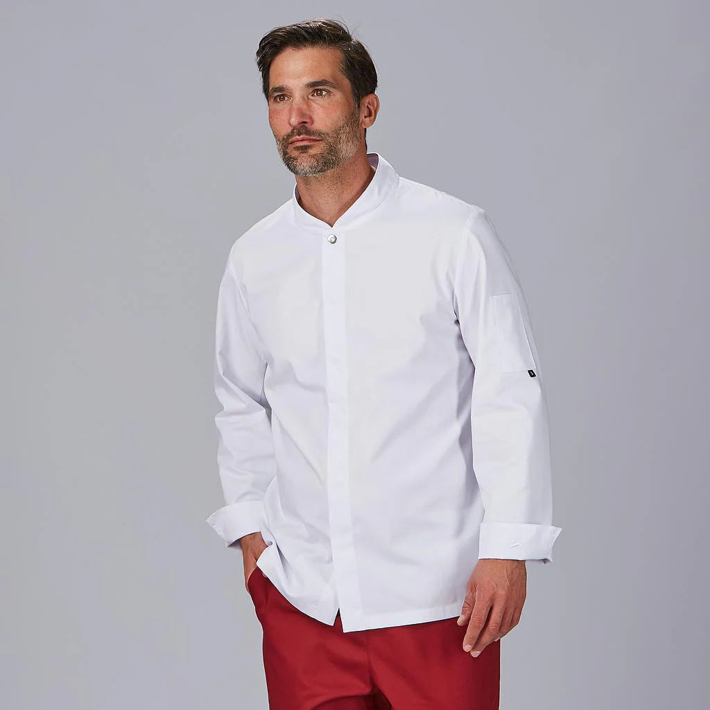 944800-101 - CHAQUETA COCINA HOMBRE MARIN BLANCO