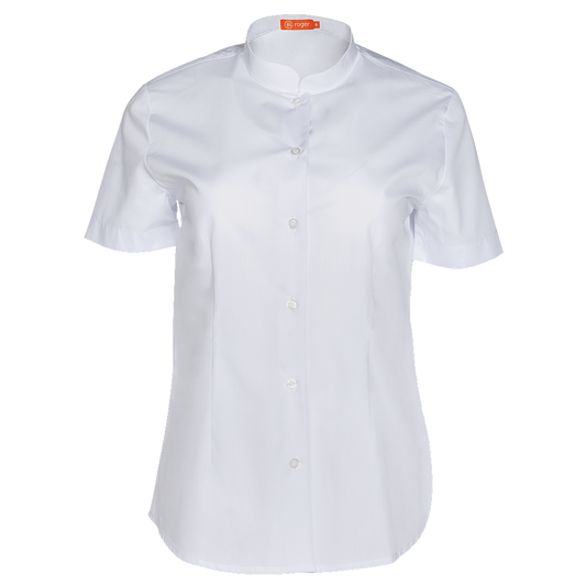 947138-13 - CAMISA MUJER CUELLO MAO MANGA CORTA NOBRE BLANCO