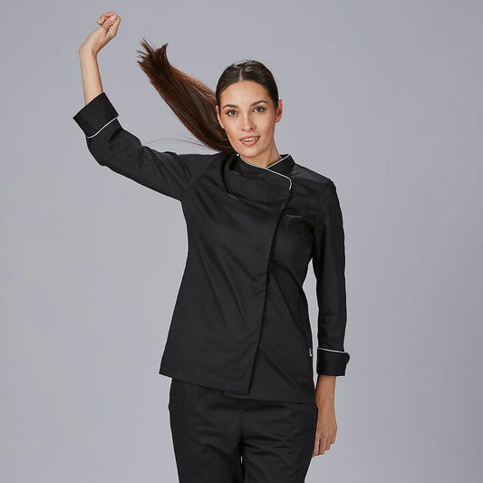 948400-001 - CHAQUETA COCINA MUJER DANA NEGRO