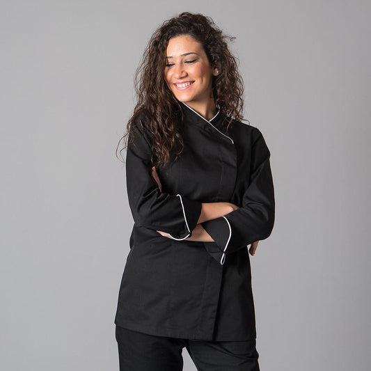 948400-001 - CHAQUETA COCINA MUJER DANA NEGRO