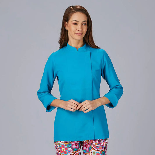 948500-115 - CHAQUETA COCINA MUJER MIRANDA TURQUESA