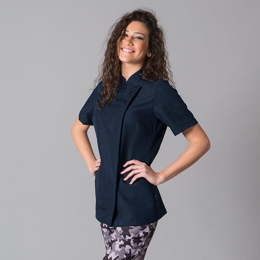 948600-104 - CHAQUETA COCINA MUJER PAZ M/C MARINO