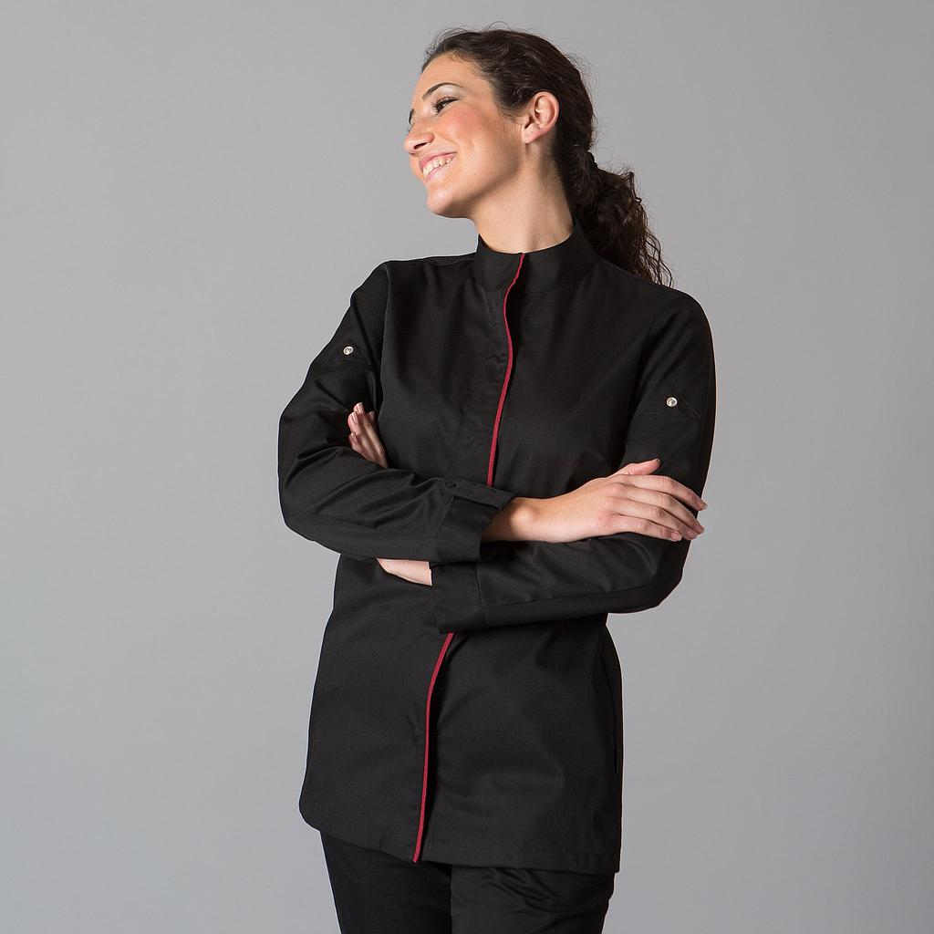 948700-001 - CHAQUETA COCINA MUJER MEDINA NEGRO