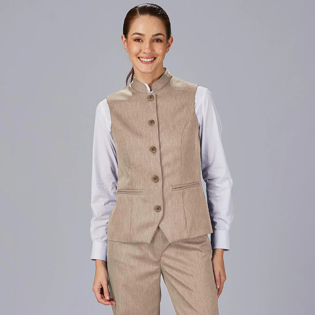 950013-142 - CHALECO MUJER CUELLO MAO LUJAN ARENA