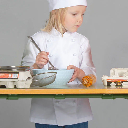 950100-101 - CHAQUETA COCINERO INFANTIL BLANCA