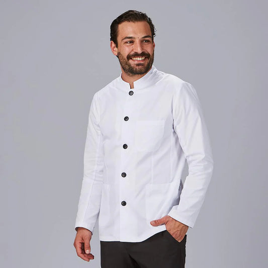 953000-101 - CHAQUETA HOMBRE CUELLO MAO BLANCA