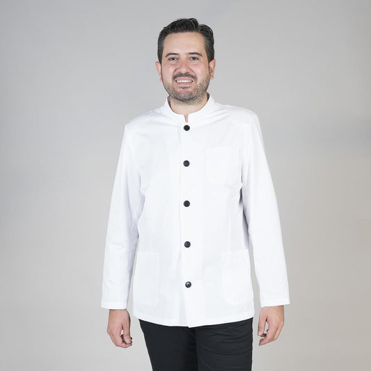 953000-101 - CHAQUETA HOMBRE CUELLO MAO BLANCA