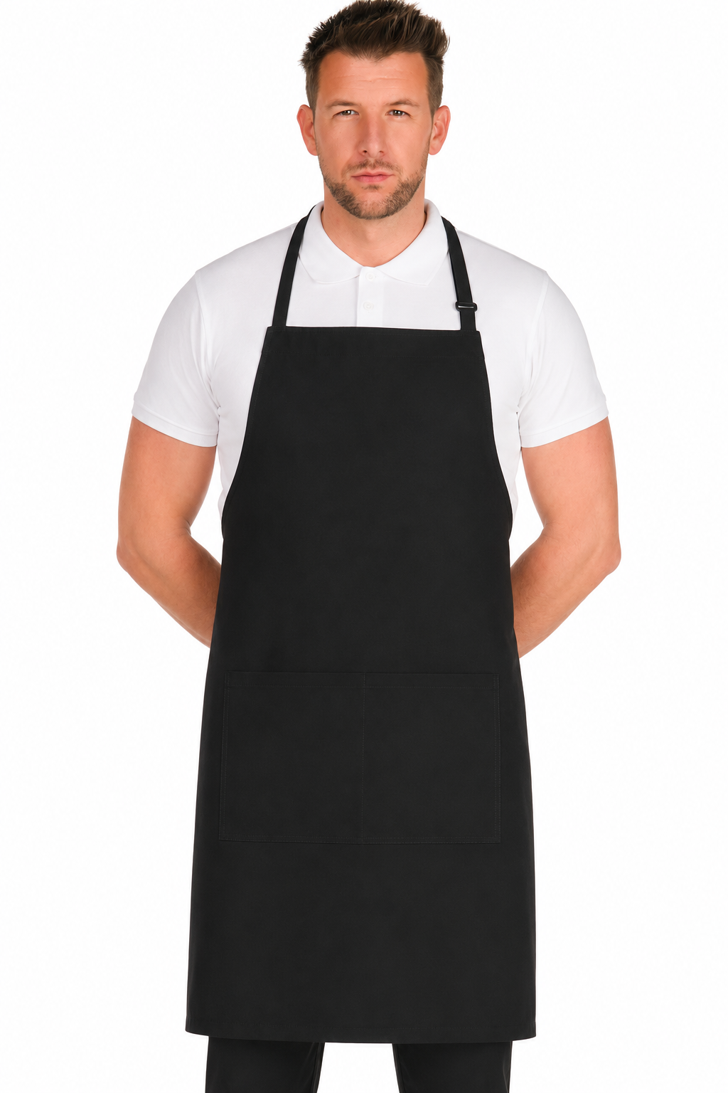 9534105 - DELANTAL PETO AJUSTABLE HEBILLAS SARGA POLIÉSTER NEGRO