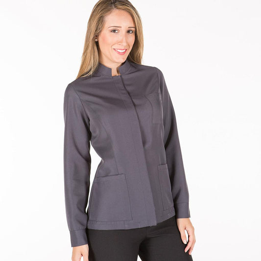 963700-608 - CHAQUETA MUJER AGAR SARGA POLIESTER GRIS MARENGO