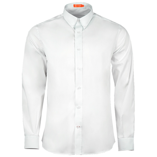 969139-13 - CAMISA HOMBRE CUELLO CAMISERO MANGA LARGA LONDON BLANCO