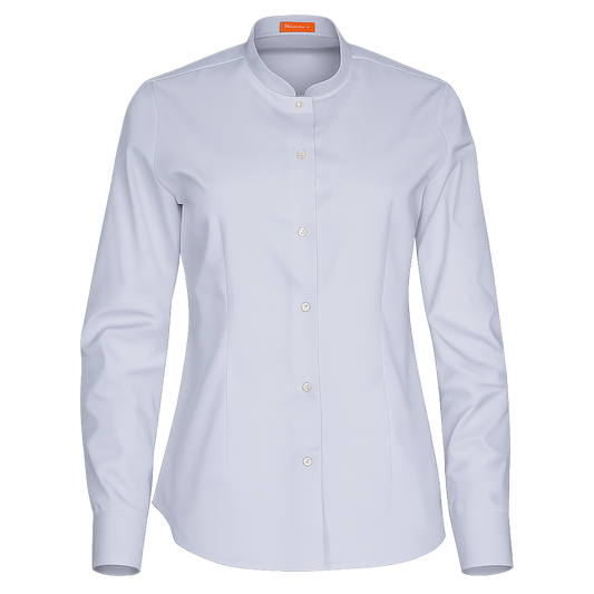 977137-03 - CAMISA MUJER CUELLO MAO MANGA LARGA DAYTONA GRIS MEDIO