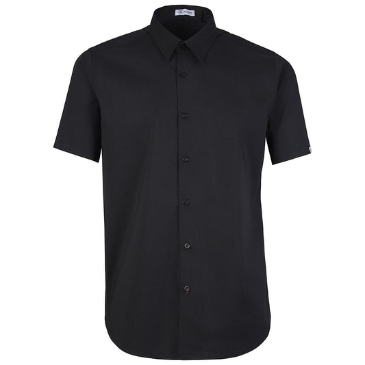 981138-07 - CAMISA HOMBRE CUELLO CAMISERO MANGA CORTA ALAMEDA NEGRO