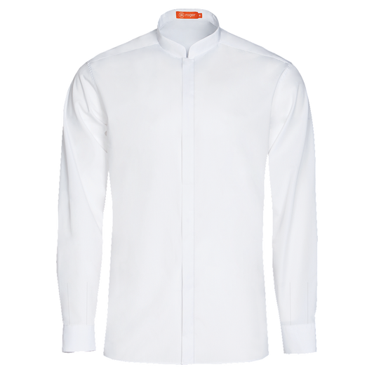 982139-13 - CAMISA HOMBRE CUELLO MAO MANGA LARGA DINAR BLANCO