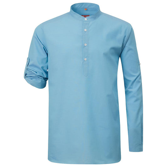 986148-197 - CAMISA POLERA HOMBRE BASSA VERDE AZUL BABY