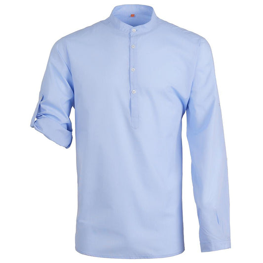 986148-19 - CAMISA POLERA HOMBRE BASSA CELESTE