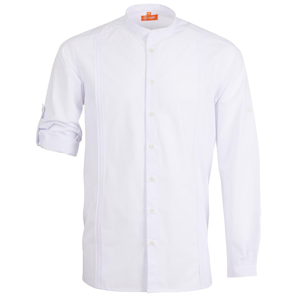 988148-13 - CAMISA GUAYABERA HOMBRE BASSA BLANCO