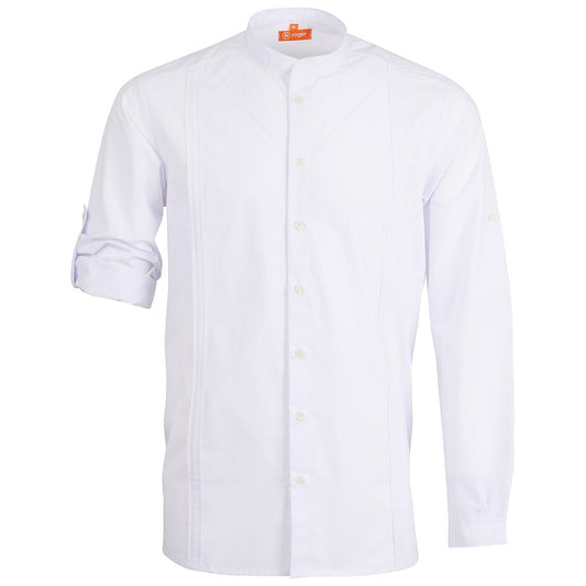 988148-13 - CAMISA GUAYABERA HOMBRE BASSA BLANCO