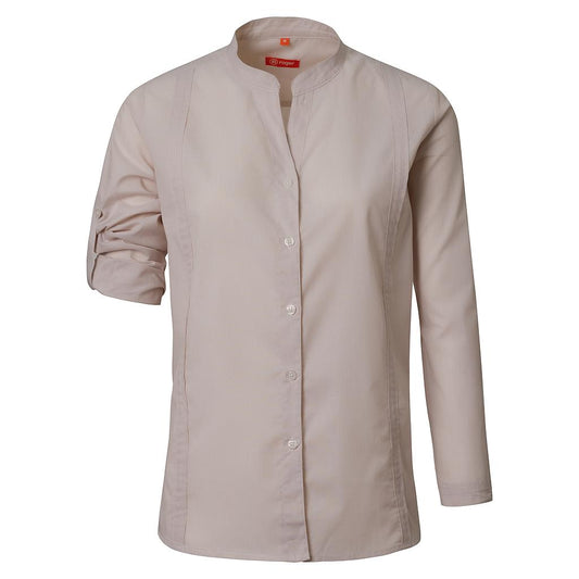 989148-15 - CAMISA GUAYABERA MUJER BASSA BEIGE