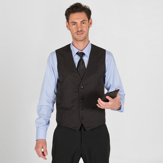 990000-001 - CHALECO CAMARERO NEGRO