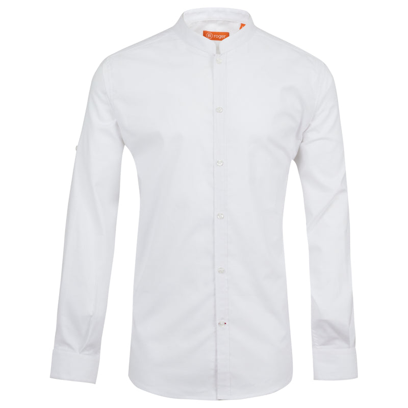 991137-13 - CAMISA HOMBRE CUELLO MAO MANGA LARGA DAYTONA BLANCO