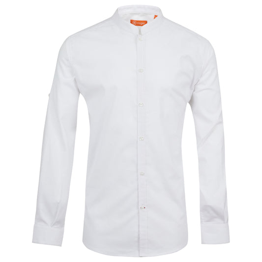 991137-13 - CAMISA HOMBRE CUELLO MAO MANGA LARGA DAYTONA BLANCO