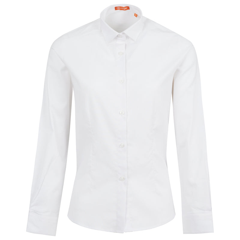992225-13 - CAMISA MUJER CUELLO CAMISERO MANGA LARGA OXFORD BLANCO