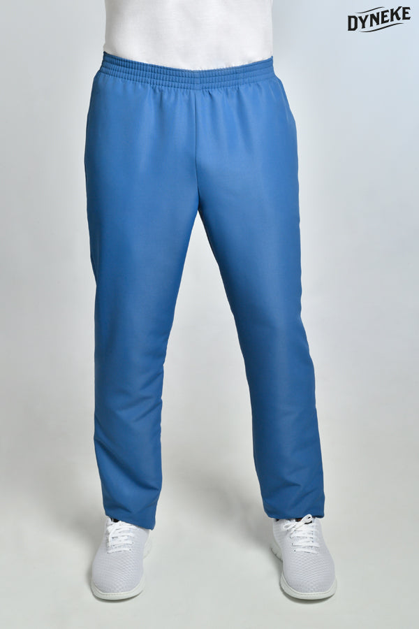 9929482 - Pantalón microfibra azul con bolsillos